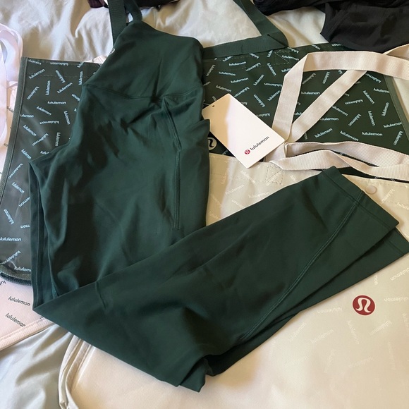 lululemon athletica Pants - NWT Lululemon Align High-Rise Pant 25" *Pockets, Sz 6, Legacy Green